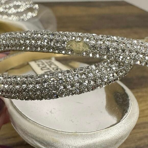 Badgley Mischka Sacred Soft White Pumps – Size 5.5 | Elegant Bridal Shoes - Picture 7 of 11